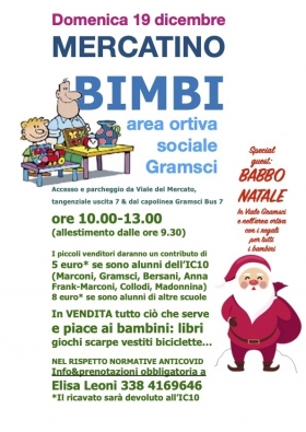 a Modena domenica 19 dicembre MERCATINOBIMBI ore 10:00-13:00 - ZERO in condotta